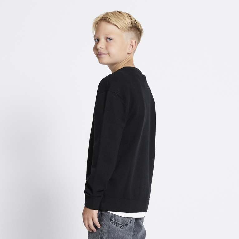 Fine-knit sweater "Ruben star" Black